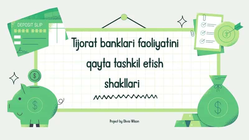 Tijorat banklari faoliyatini qayta tashkil etish shakllari