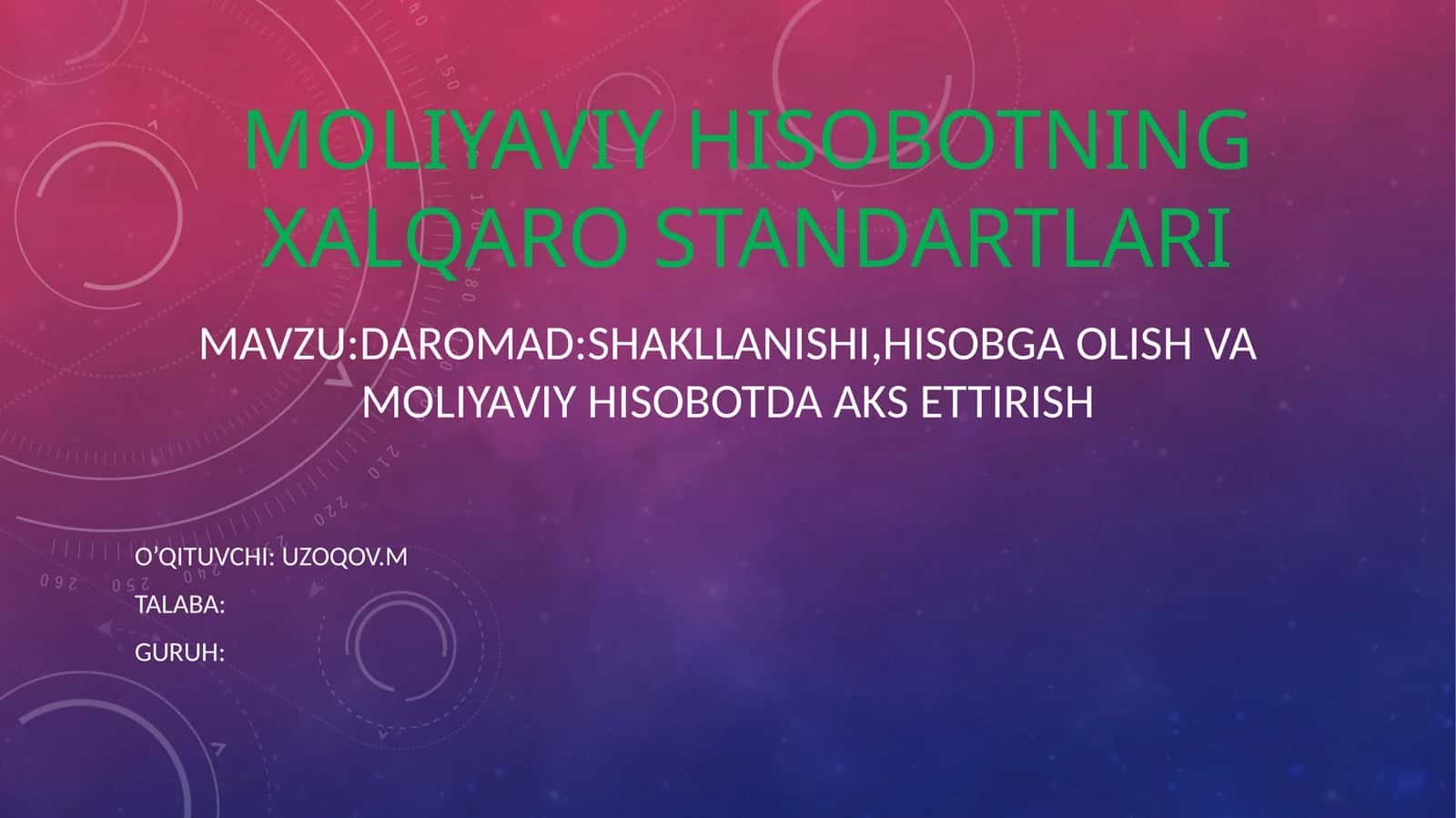 daromad:shakllanishi,hisobgaolishvamoliyaviyhisobotdaaksettirish