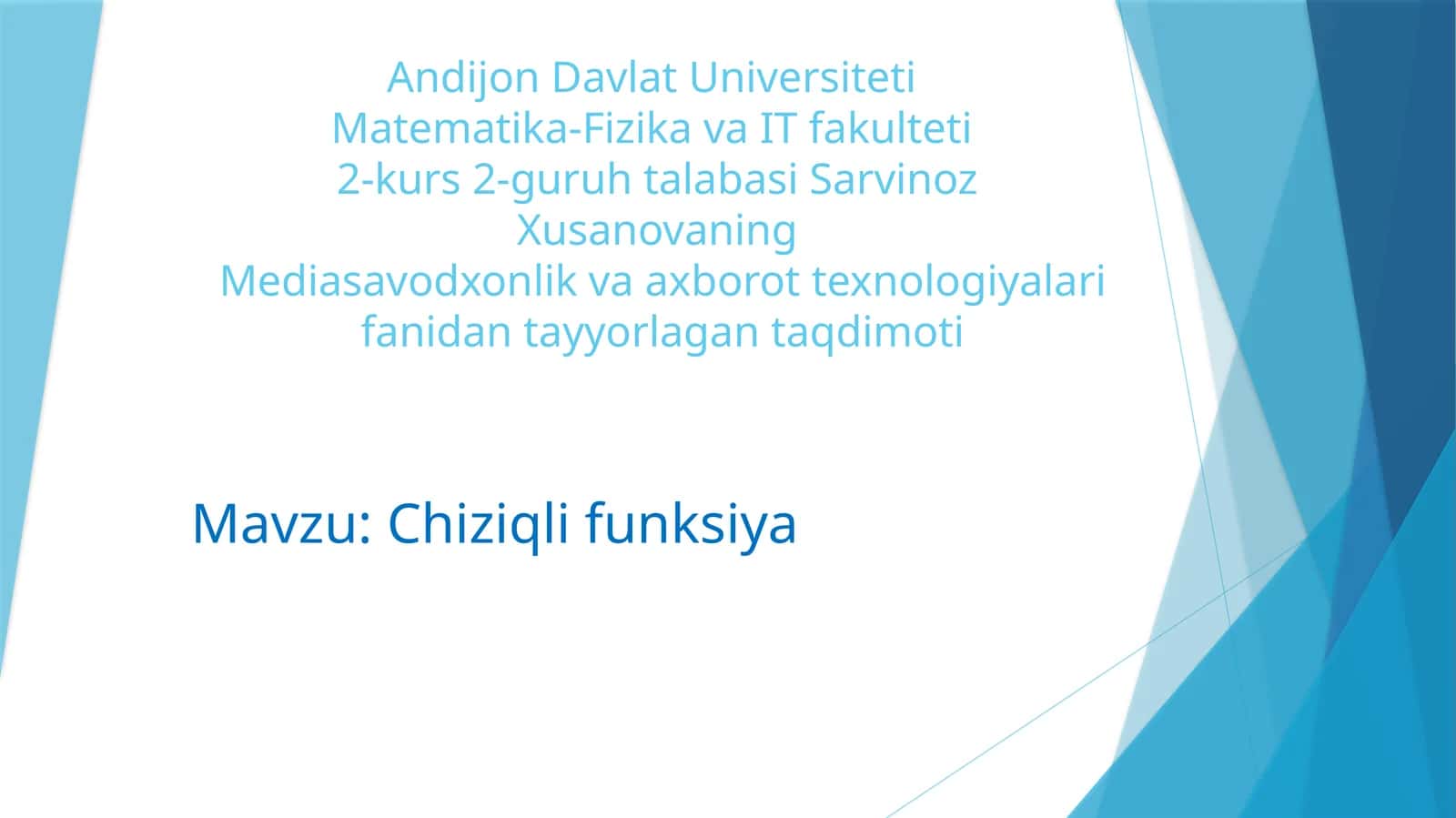 Chiziqlifunksiya
