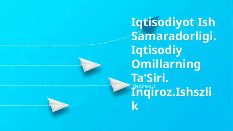 Iqtisodiyot Ish Samaradorligi