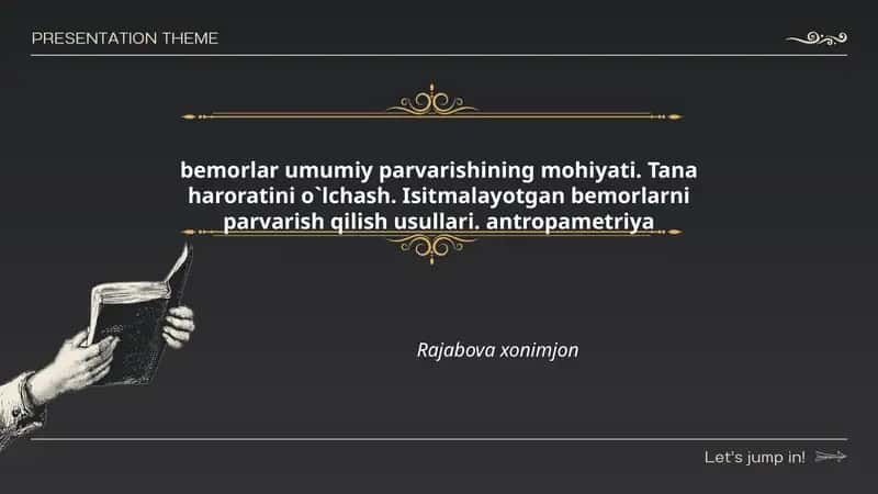 Bemorlar Umumiy Parvarishi