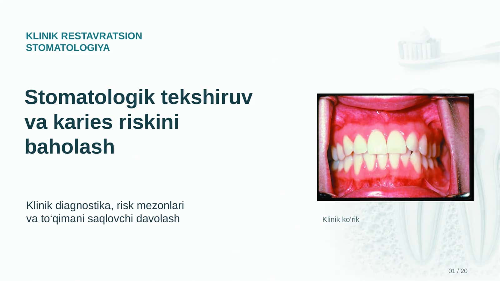 KLINIK RESTAVRATSION