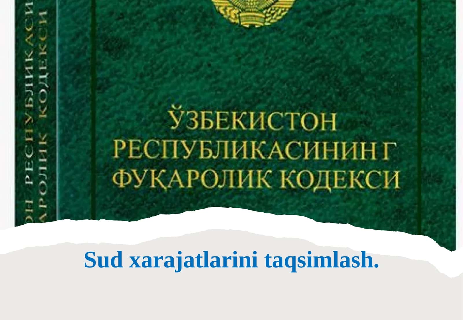 Sud xarajatlarini taqsimlash