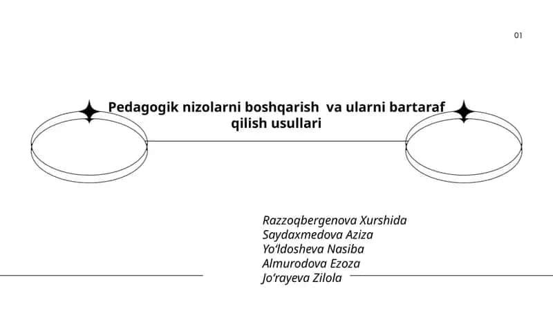 Pedagogik nizolarni boshqarish va ularni bartaraf qilish usullari