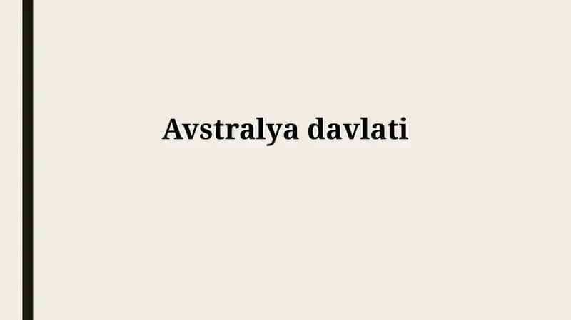 Avstraliyaning tarixi va geografiyasi
