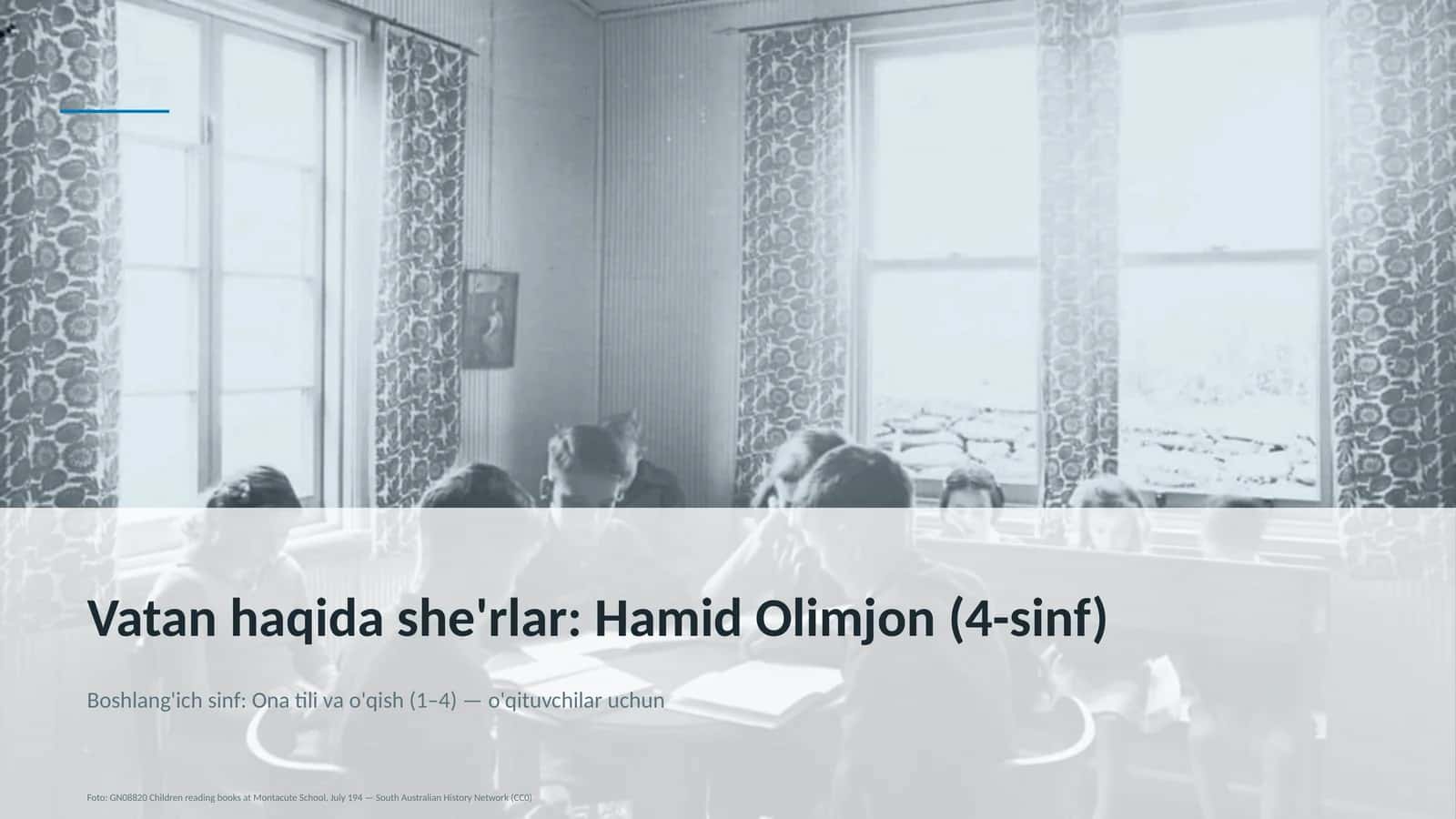 Boshlang'ich sinf: Ona tili va o'qish (1–4) — o'qituvchilar uchun