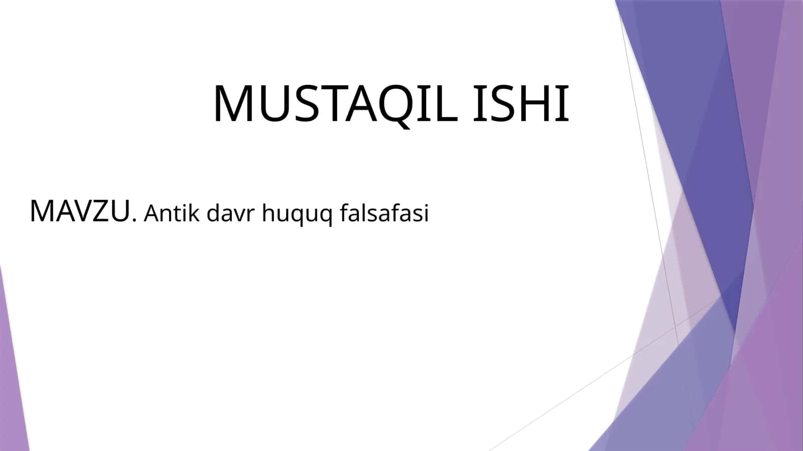 Antik davr huquq falsafasi