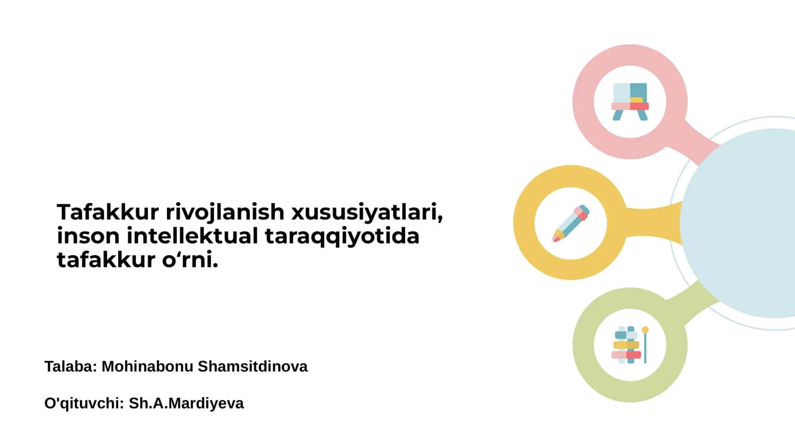 Tafakkur va rivojlanish