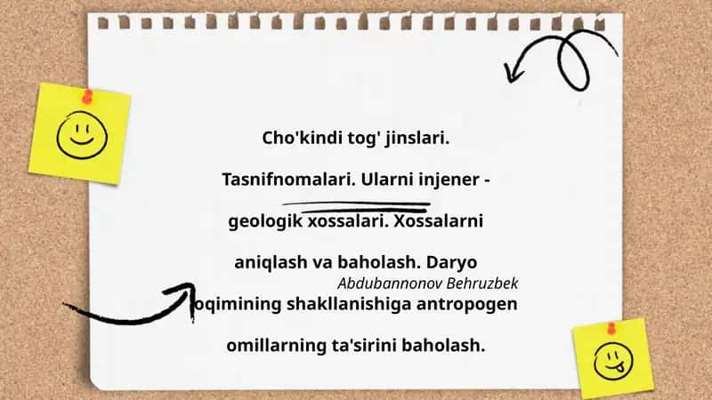 Cho'kindi tog' jinslari