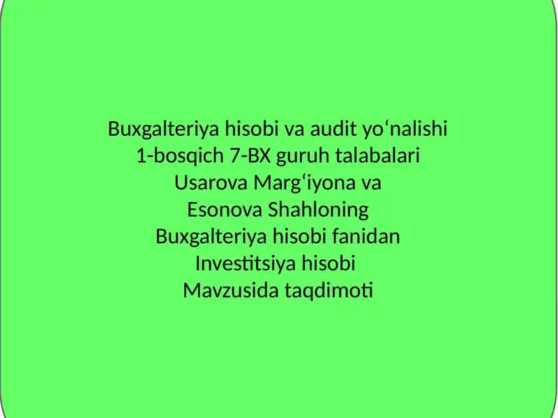 Investitsiyahisobi