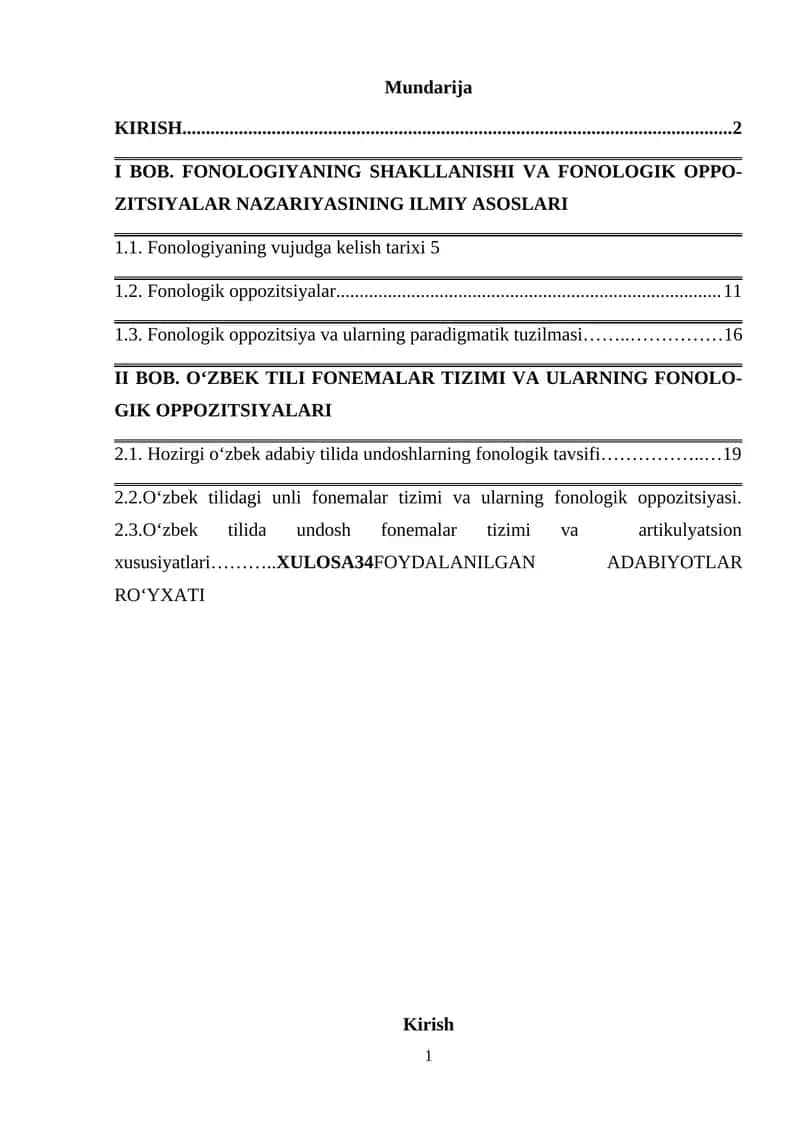 Fonologik oppozitsiyalar
