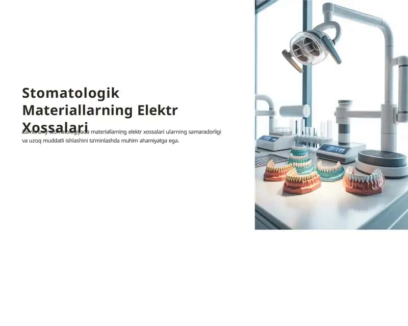 Stomatologik Materiallarning Elektr Xossalari