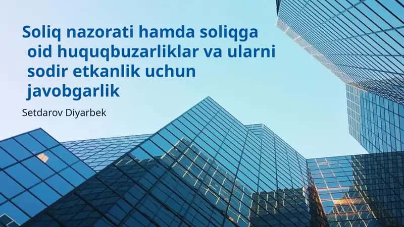 Soliq nazorati tizimi