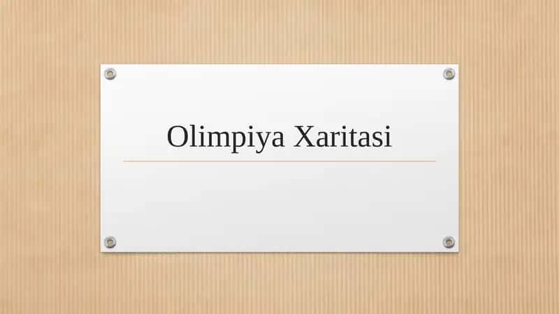 Olimpiya Xaritasi
