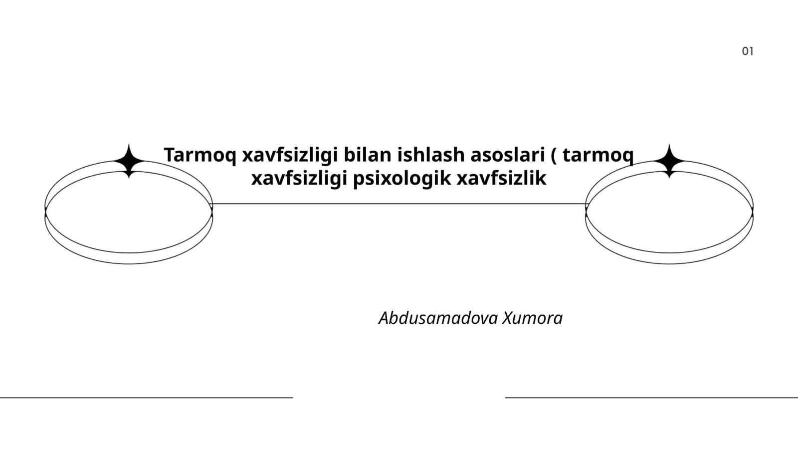 Tarmoq xavfsizligi bilan ishlash asoslari