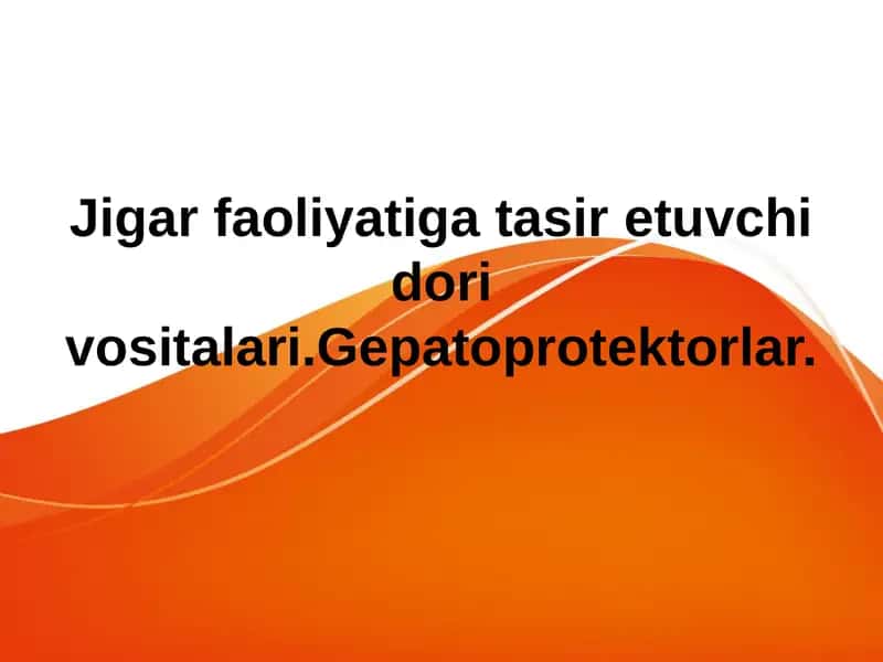 Gepatoprotektorlar