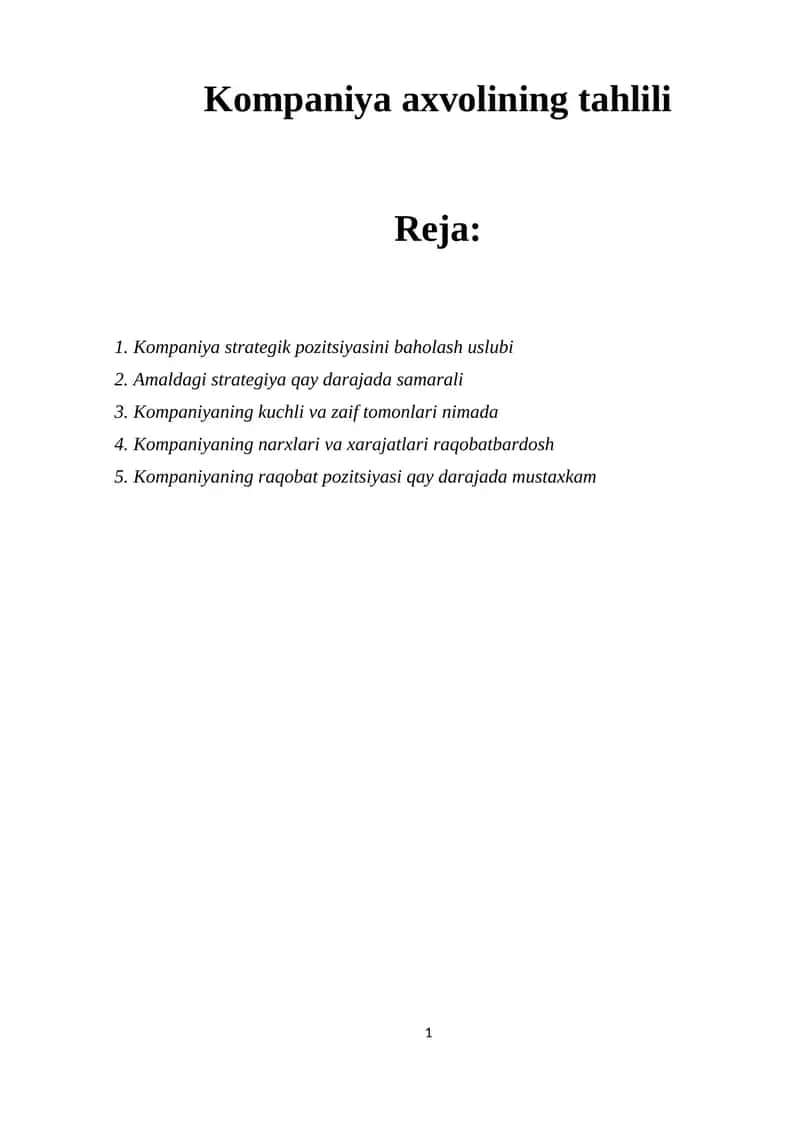 SWOT-tahlil