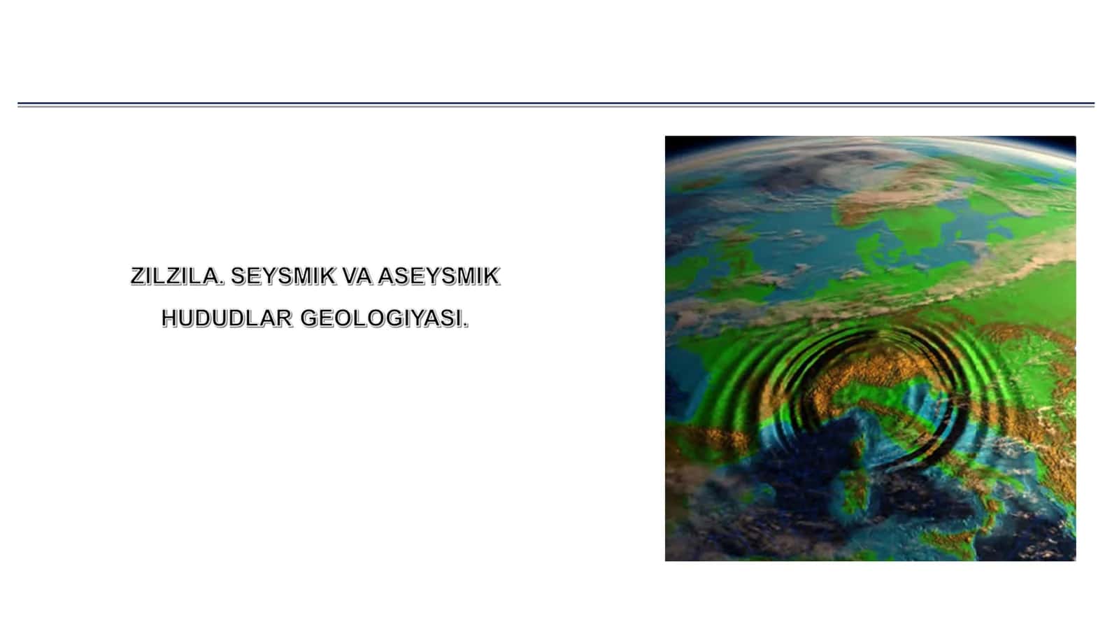 GEOLOGIYA VA GEOMORFOLOGIYA ASOSLARI