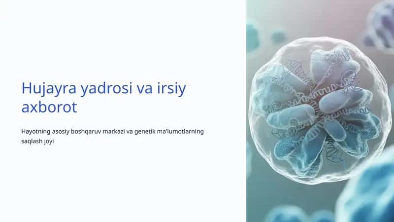 Hujayra yadrosi va irsiy axborot