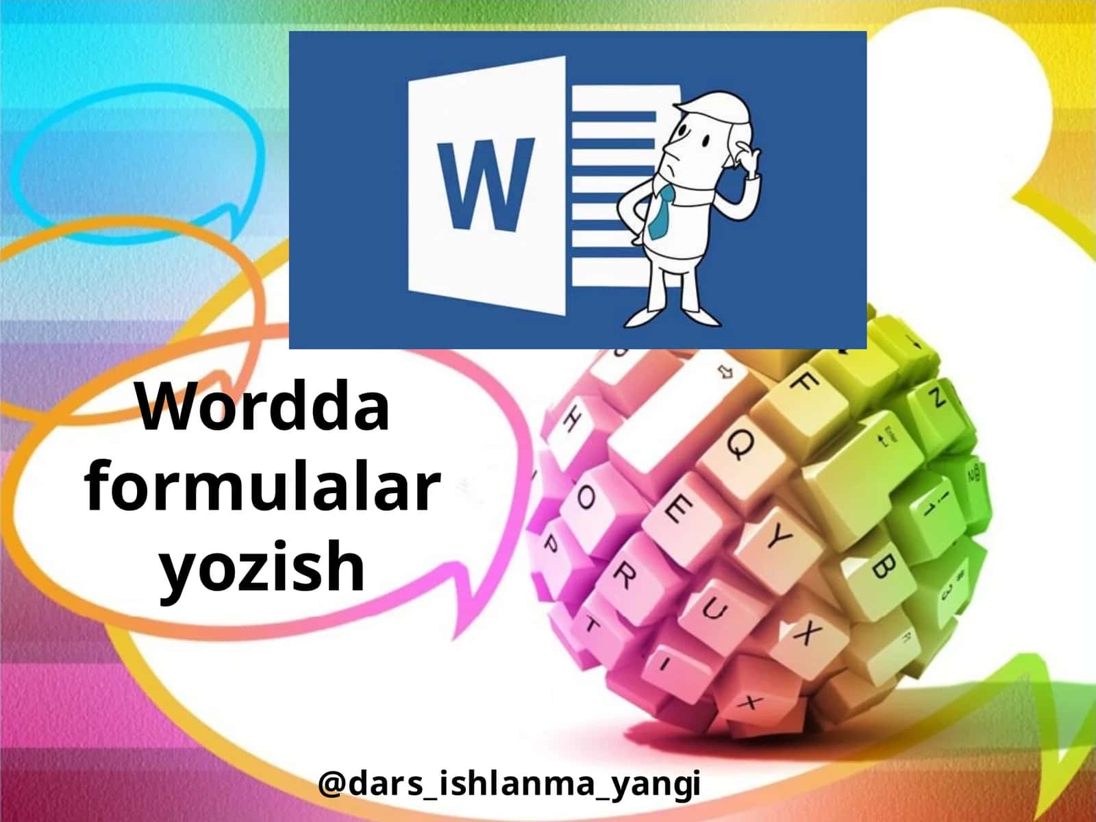 Wordda formulalary o'zish