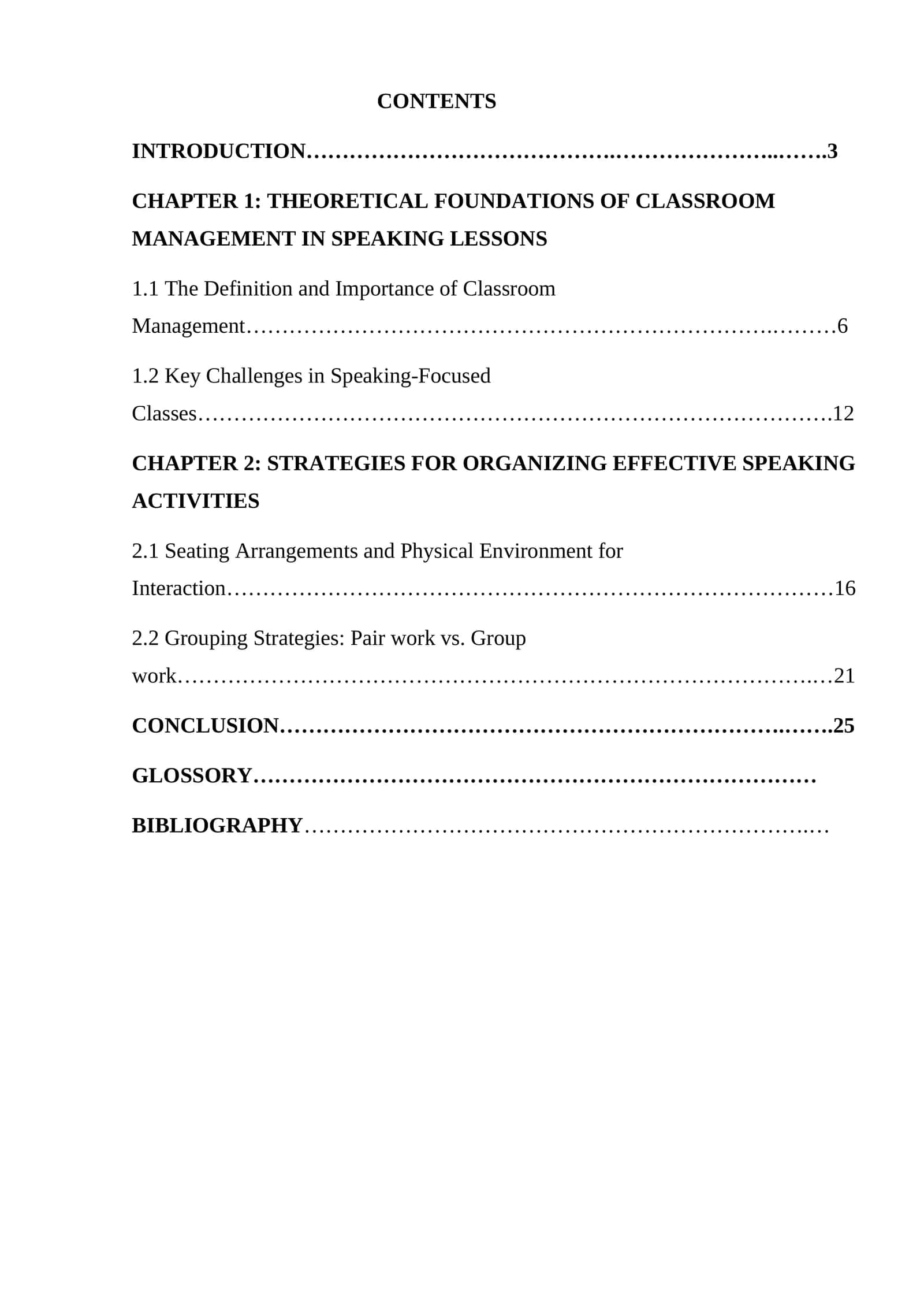 Theoretical Foundations of Classroom Management in Speaking Lessons