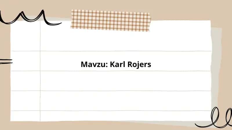 Karl Rojers
