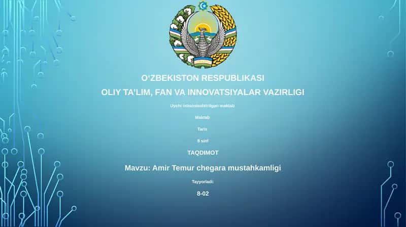 Amir Temur chegara mustahkamligi