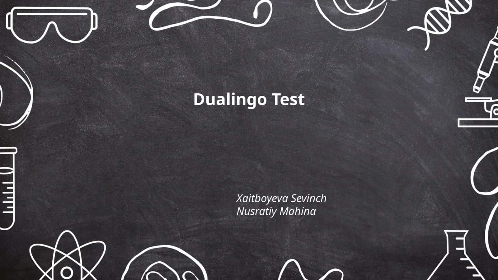 Dualingo Test