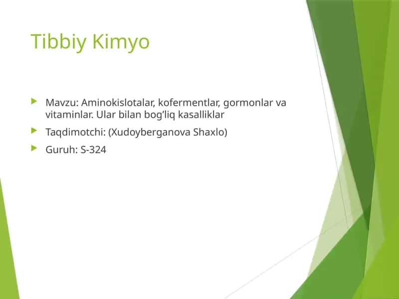 Aminokislotalar