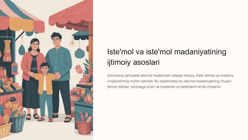 Iste'mol va iste'mol madaniyatining ijtimoiy asoslari