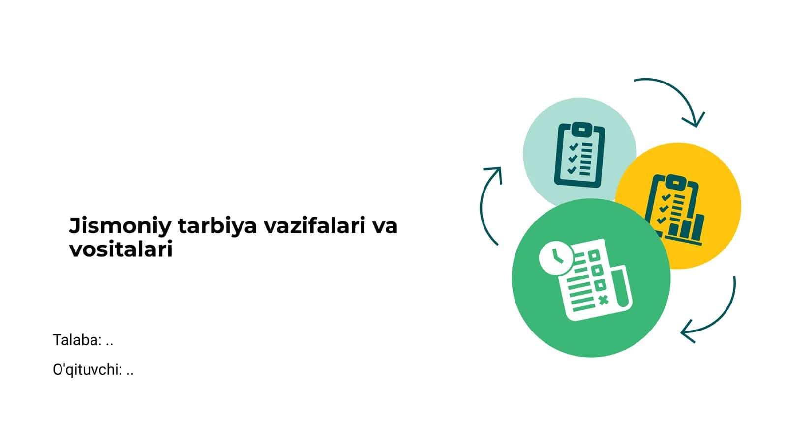 Jismoniy tarbiya vazifalari va vositalari