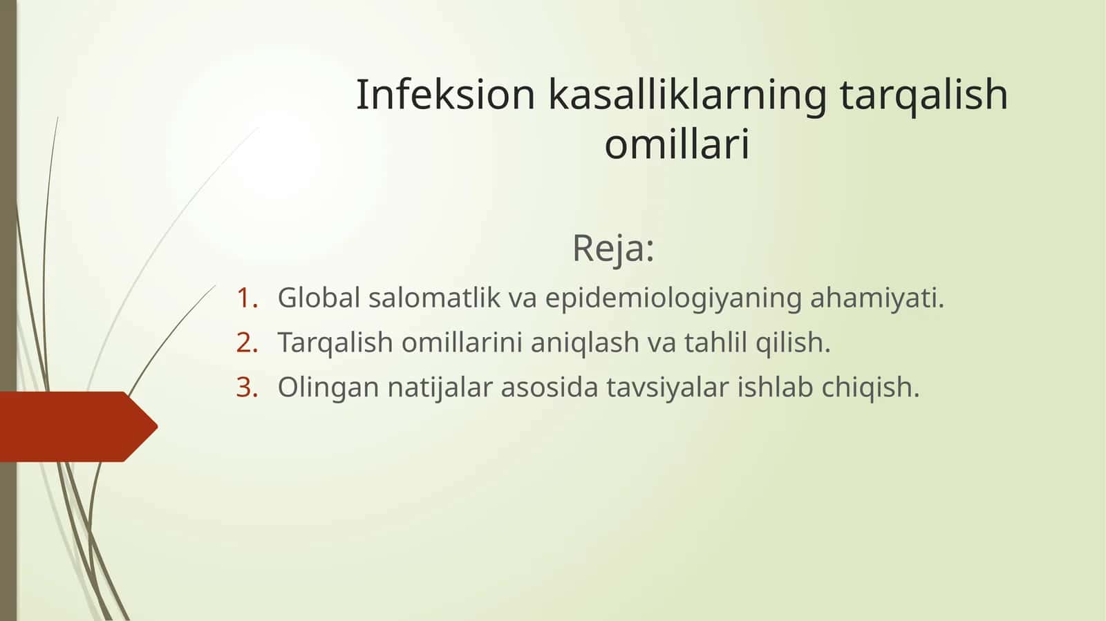 infeksion kasalliklarni tarqalish omillari