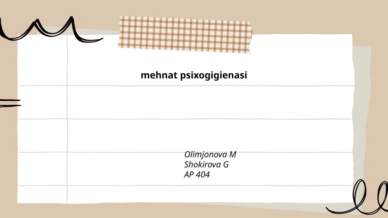 Mehnat psixogigienasi