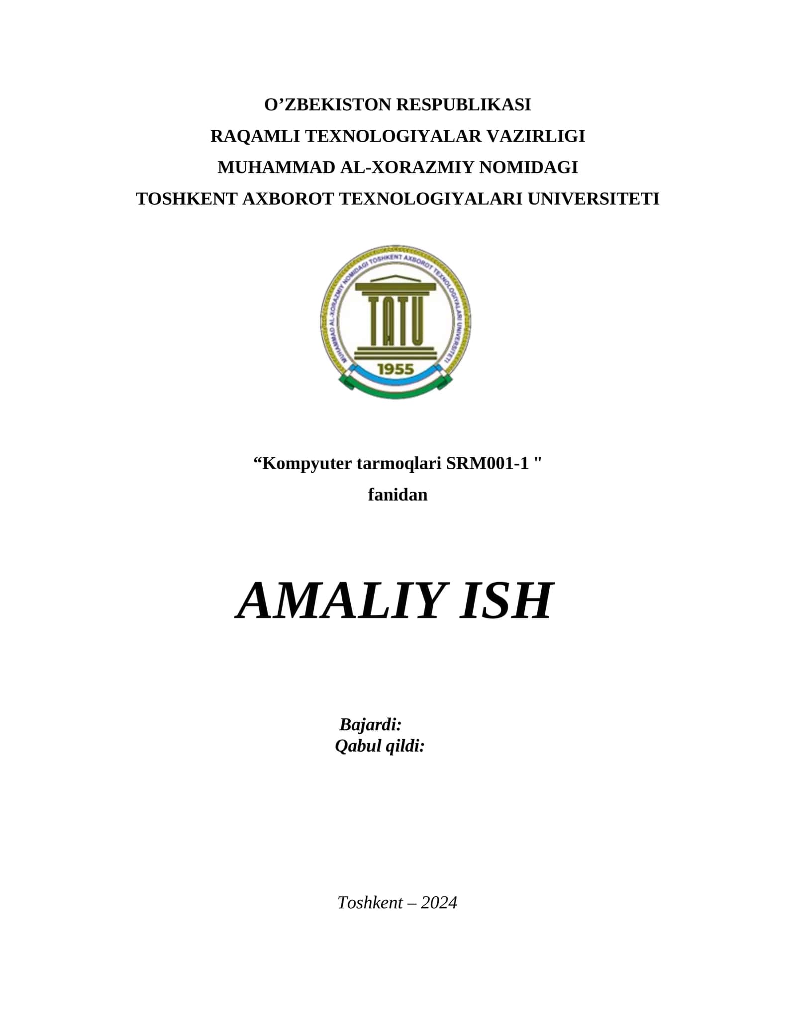 TARMOQ QURILMALARIDA DASTLABKI SOZLAMALARINI O’RNATISH