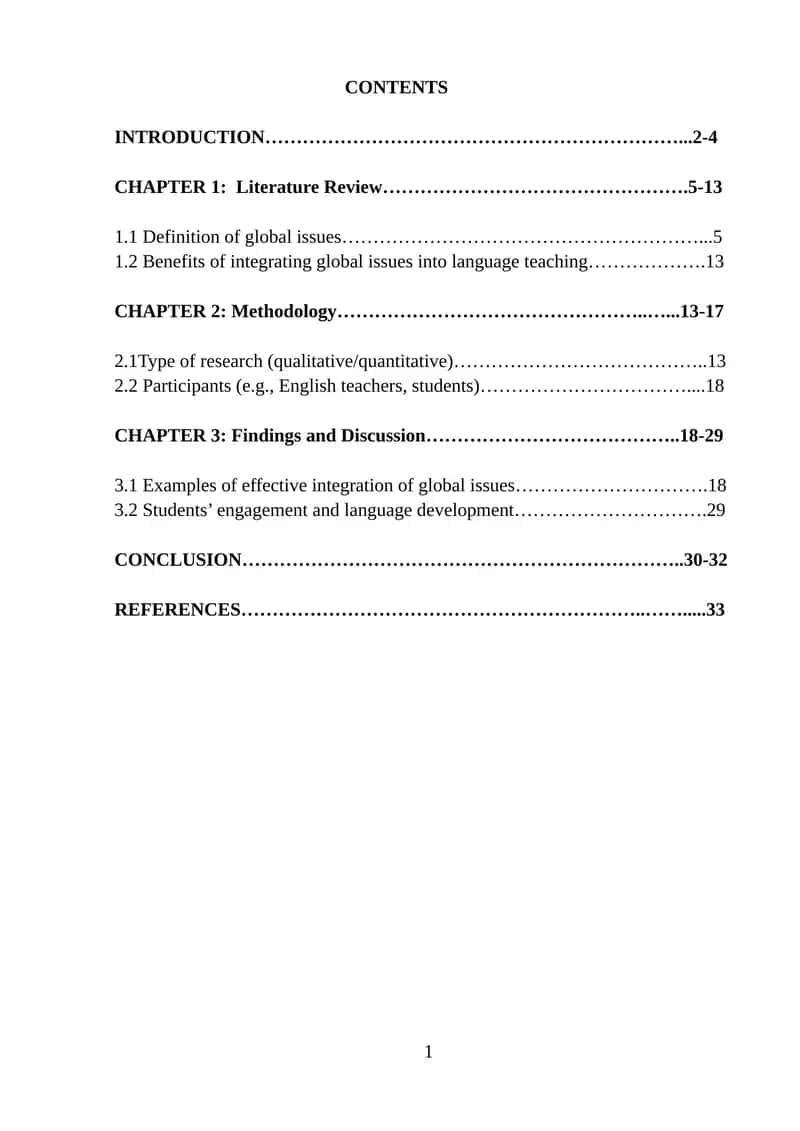 Integrating Global Issues into English Language Teaching
