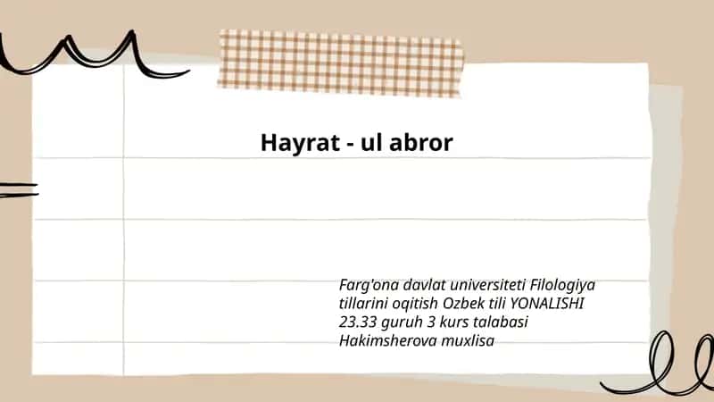 Hayrat - ul abror