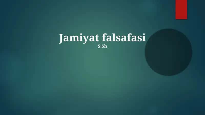 Jamiyat falsafasi