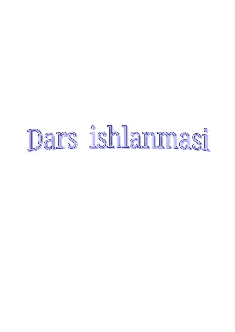 Nutq jarayonidan oldingi harakatning davomiyligini ifodalash. Dars ishlanma