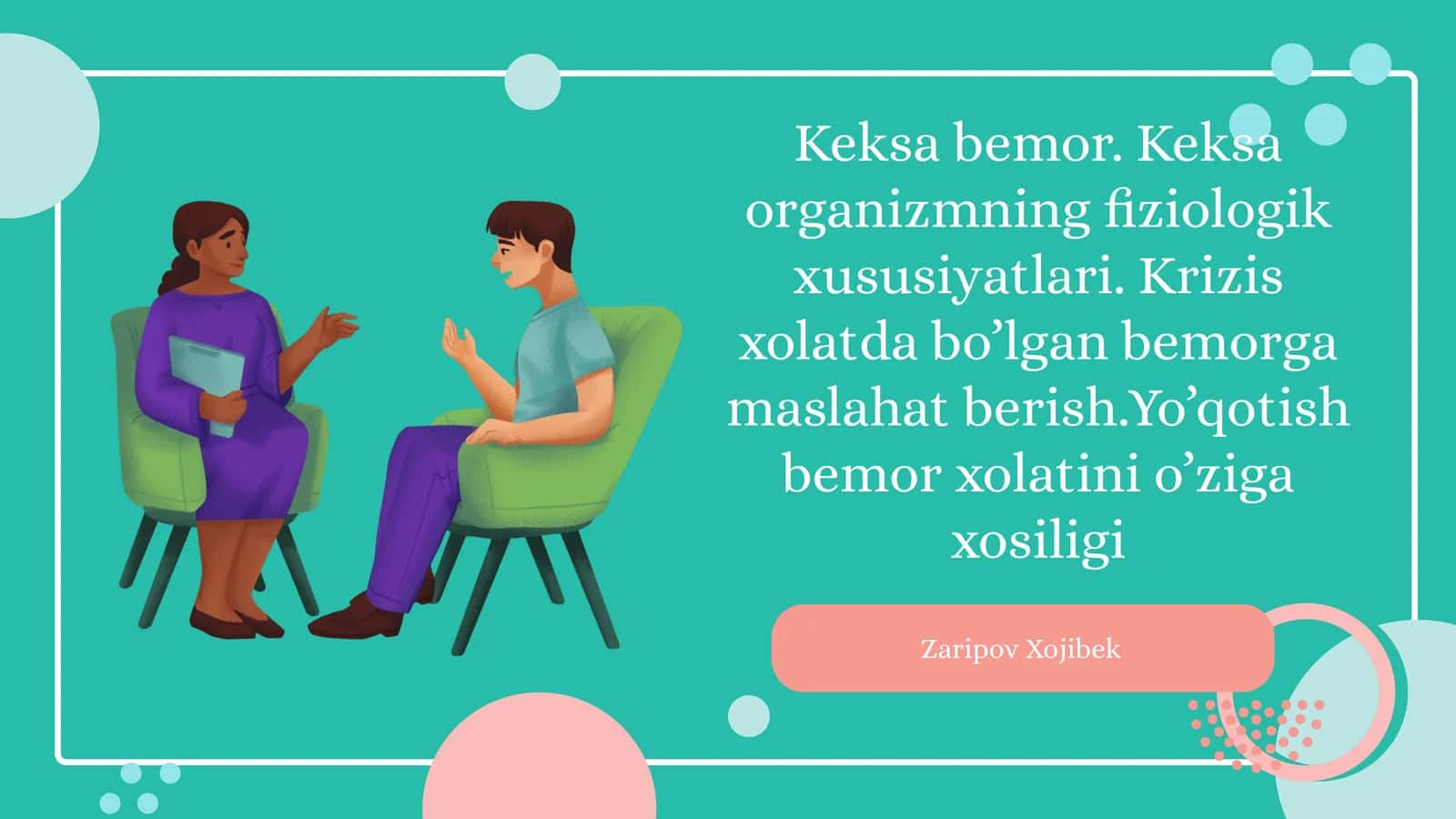 Keksa bemor keksa organizmning fiziologik xususiyatlari krizis