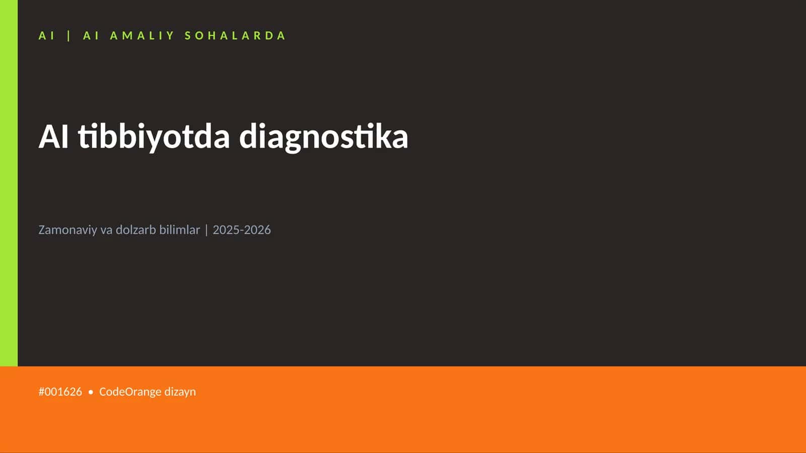 AI tibbiyotda diagnostika