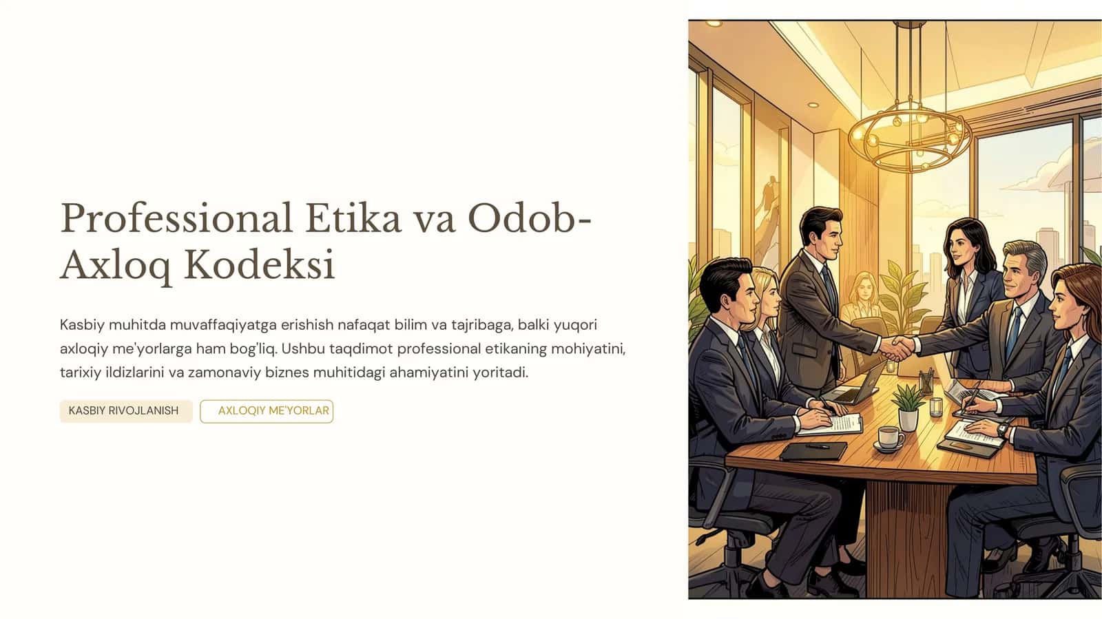 Professional Etika va Odob-Axloq Kodeksi