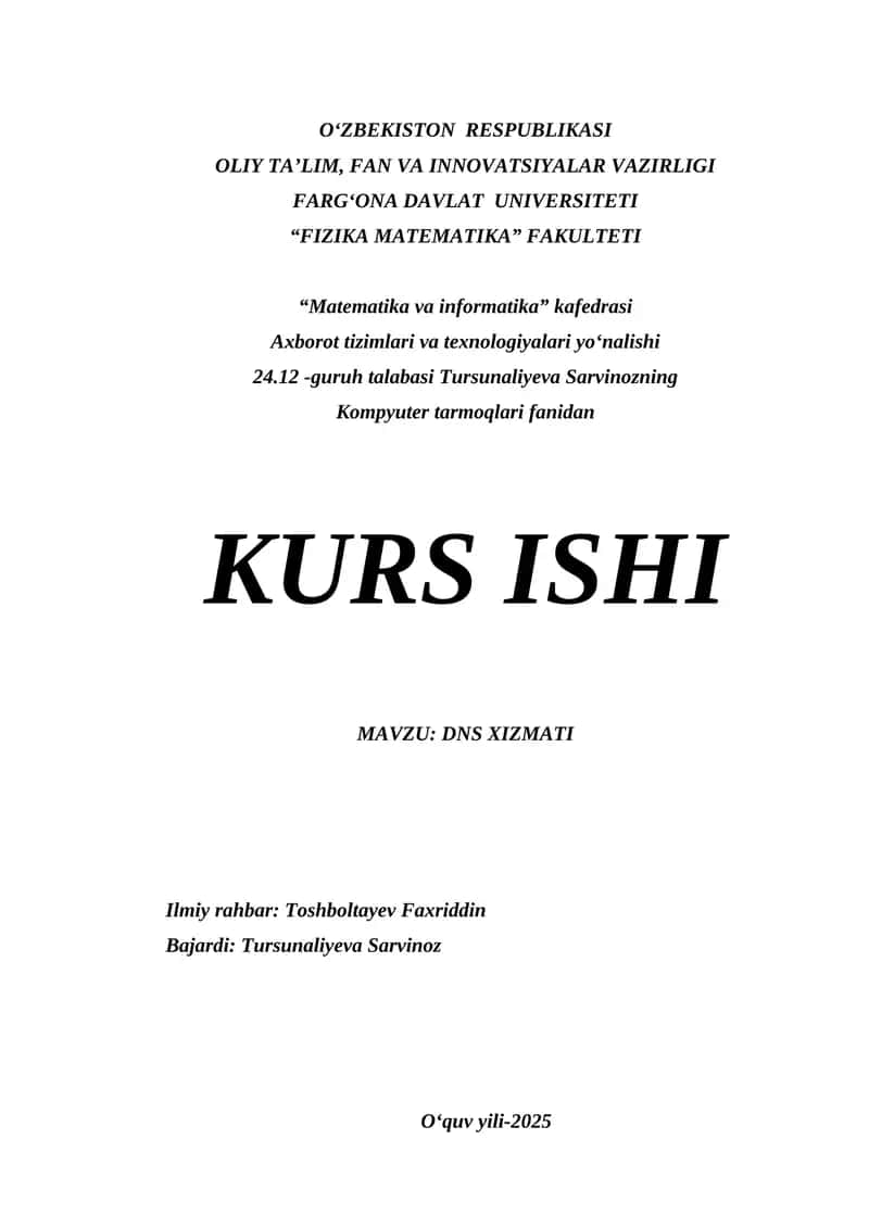 DNS XIZMATI