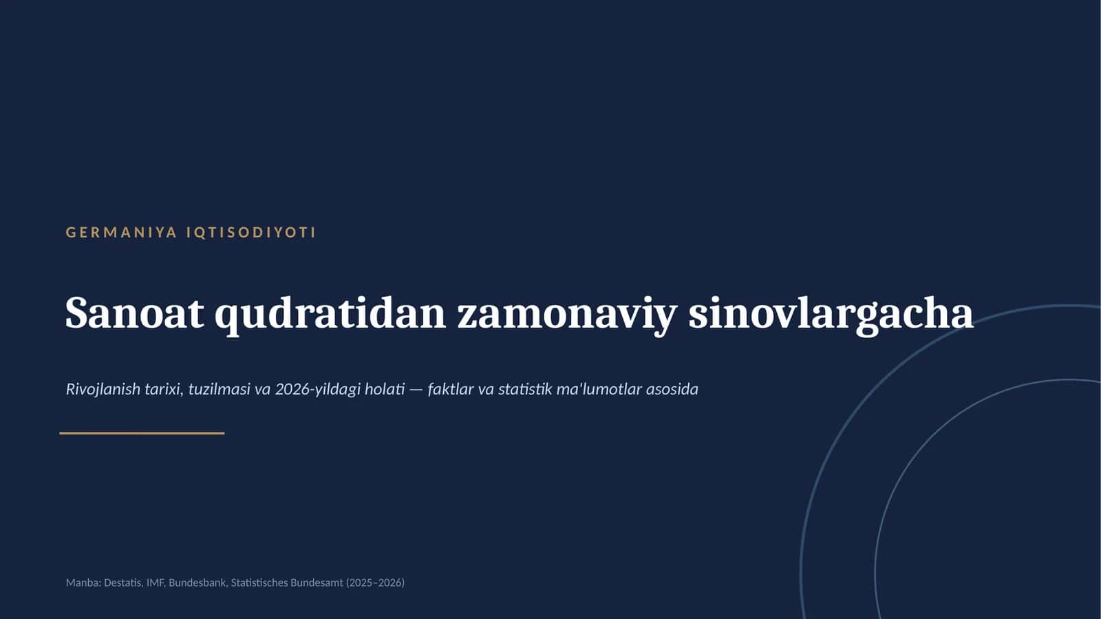 GERMANIYA IQTISODIYOTI