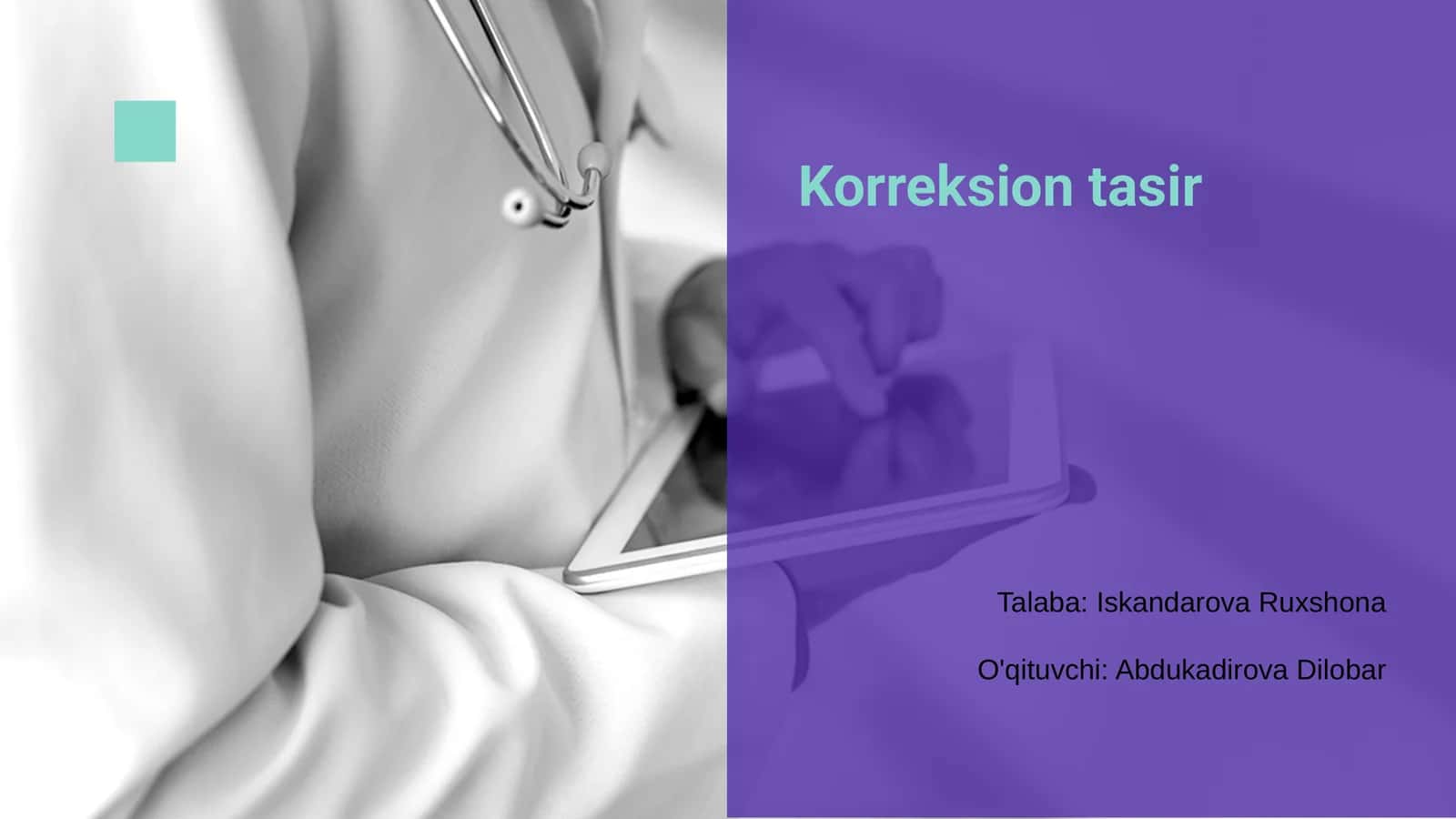 Korreksion tasir