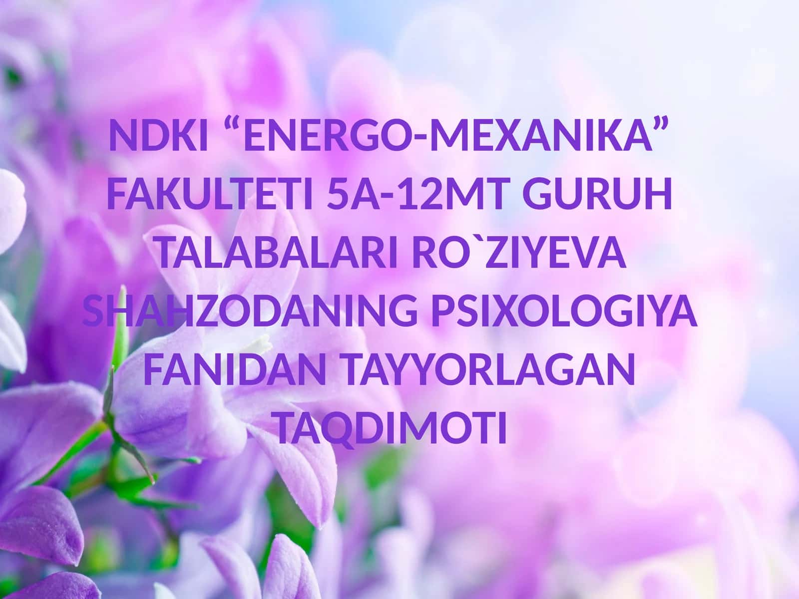 Shaxsning individual xususiyatlari. Temperament haqida