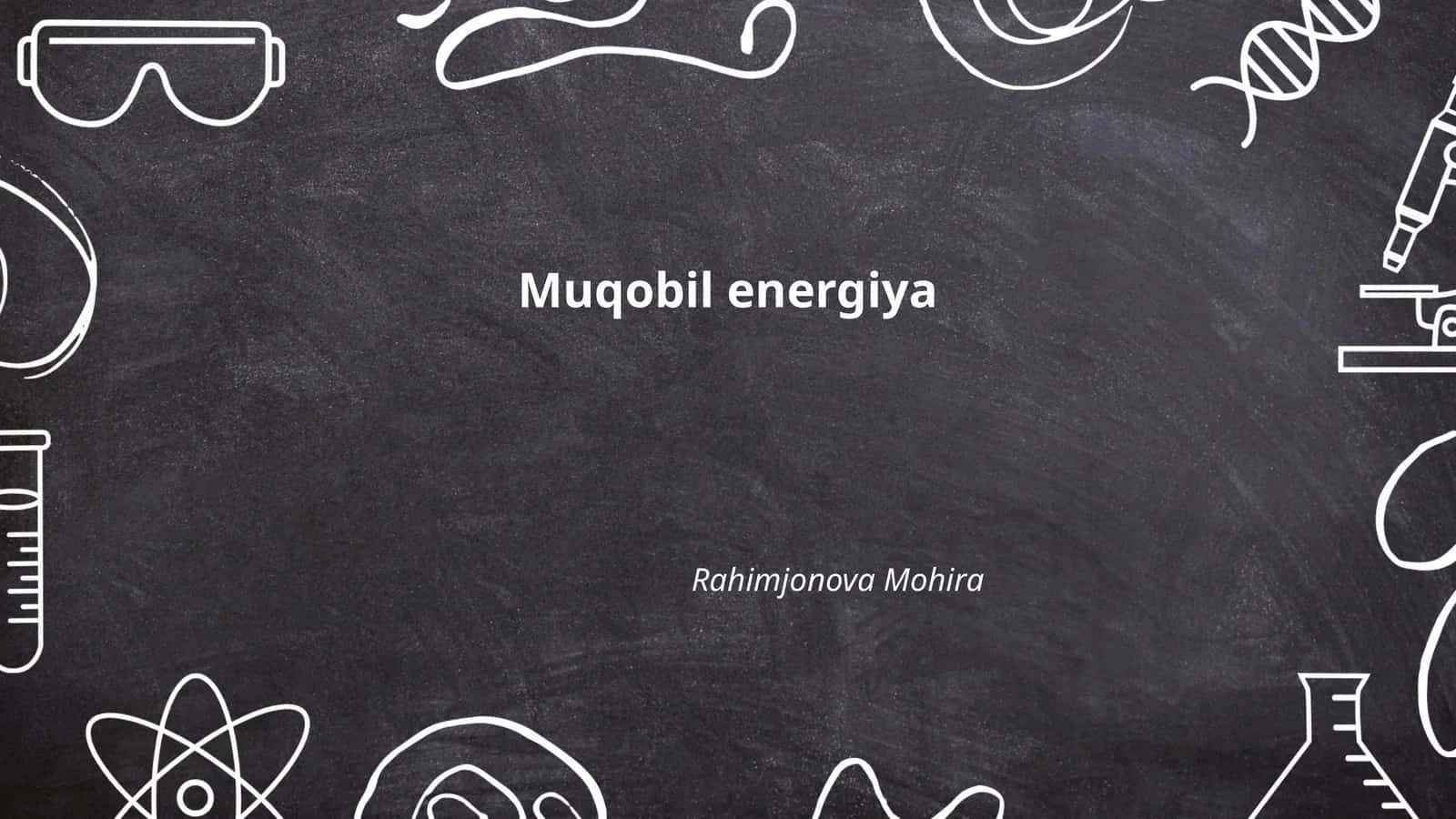 Quyosh energiyasi va fotovoltaik tizimlar