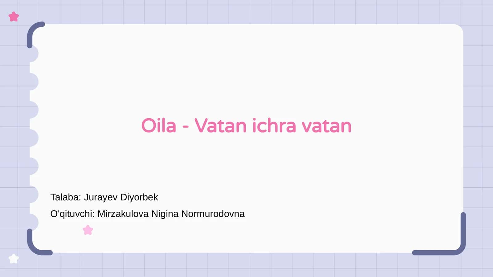 Oila - Vatan ichra vatan