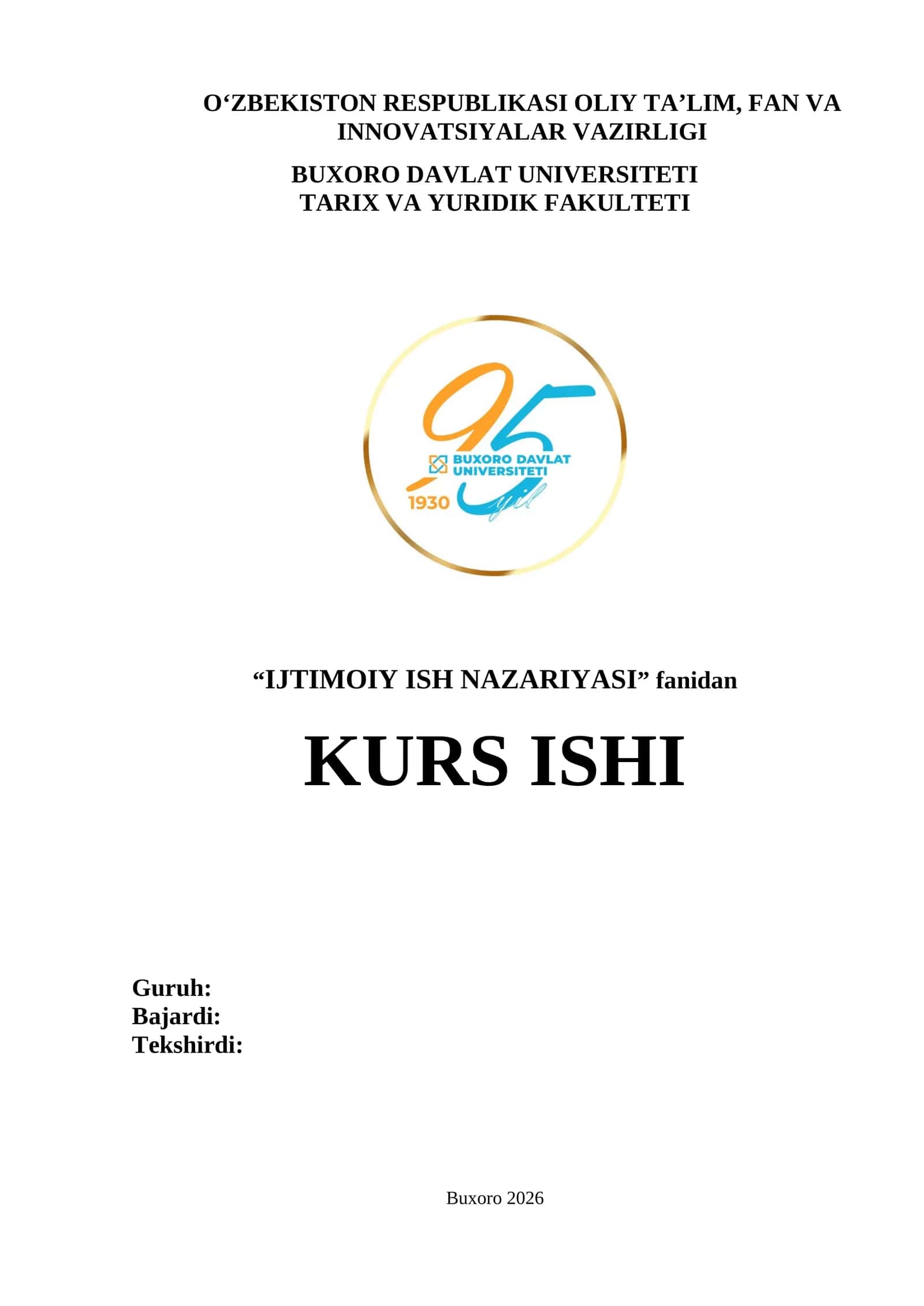 Nogironligi bo’lgan shaxslar bilan ijtimoiy ishning innovatsion modellari