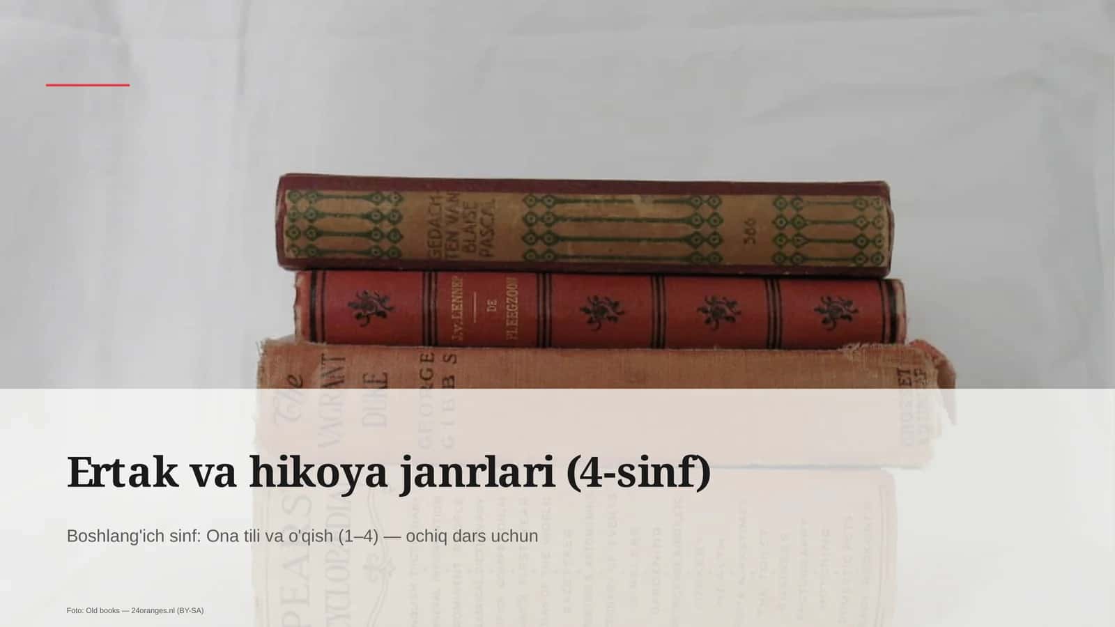 Ertak va hikoya janrlari (4-sinf)