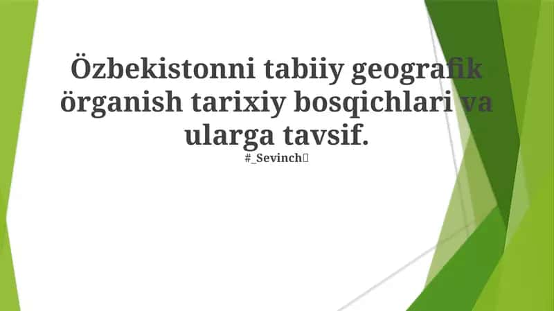 Özbekistonning geografik xaritalari
